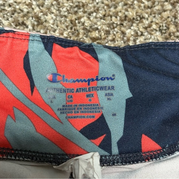 Champion Navy and Coral Floral Leggings - Picture 6 of 10